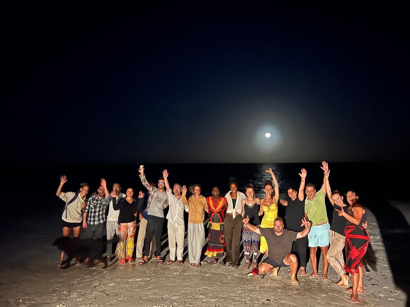 Ceremonie pe plajă la retreatul de iboga, Zanzibar